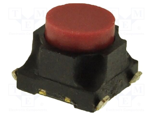 TACTILE SWITCH, SPST, 0.05A, 12VDC, SMD