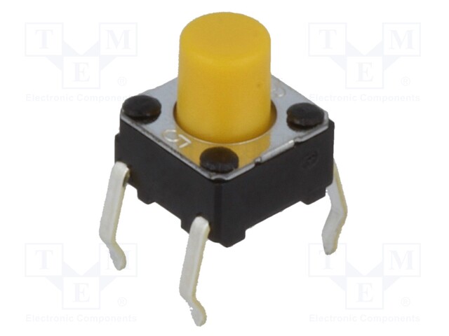 Microswitch TACT; SPST-NO; Pos: 2; 0.05A/24VDC; THT; none; 1.47N