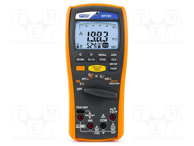 Digital multimeter; LCD; 5 digits; VDC: 100mV,1V,10V,100V,1kV