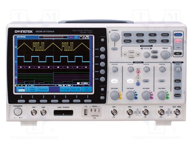 Oscilloscope: digital; Band: ≤100MHz; Channels: 4; 2Mpts; Plug: EU