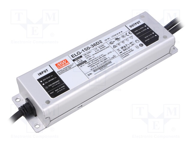 Power supply: switched-mode; LED; 150.1W; 36VDC; 4.17A; 100÷305VAC