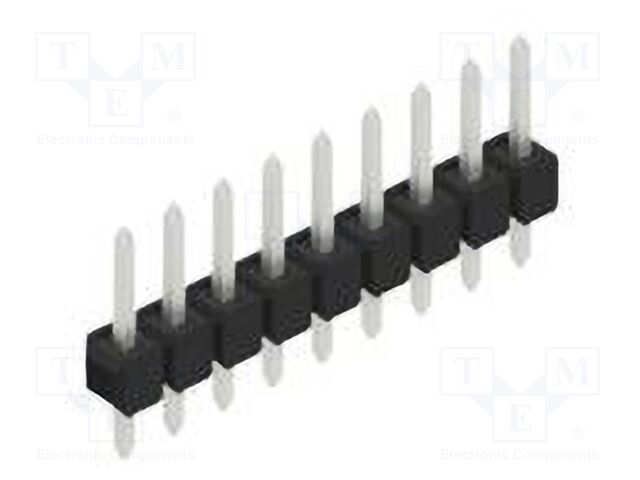 Connector: pin strips; pin header; male; PIN: 9; 2.54mm; THT; 1x9
