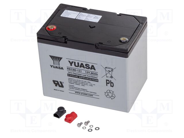 Re-battery: acid-lead; 12V; 80Ah; AGM; maintenance-free