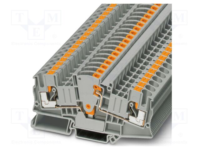 Splice terminal: rail; PA; L: 49mm; terminals: 2; W: 8.2mm; H: 100.8mm