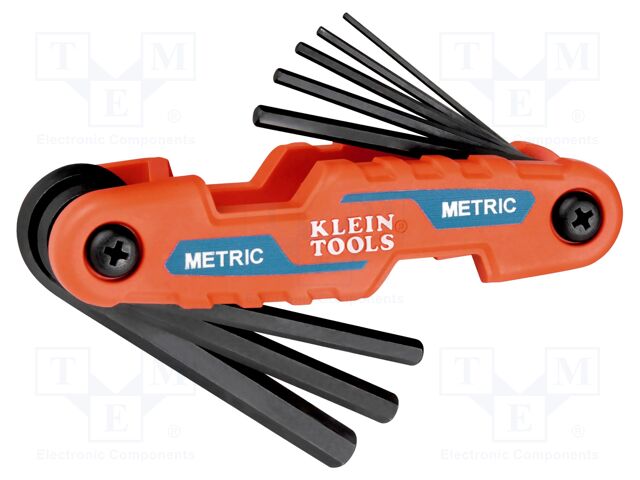 Wrench: hex key-set; Chrom-vanadium steel; compact; 8pcs.