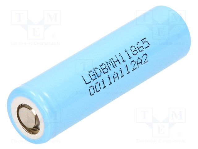 Re-battery: Li-Ion; MR18650; 3.6V; 3200mAh; Ø18.4x65.1mm; 10A