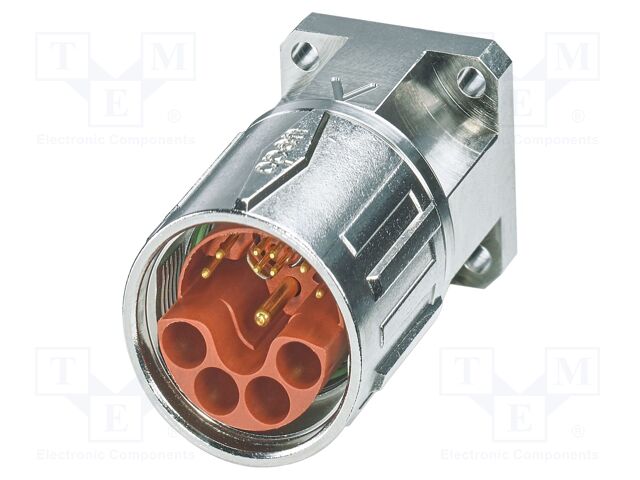 Connector: M23; socket; PIN: 15; crimped; straight; IP67