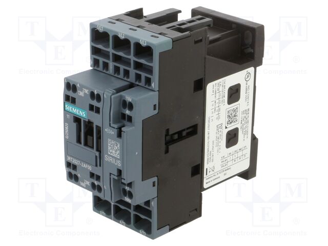 Contactor: 3-pole; NO x3; Auxiliary contacts: NO + NC; 110VAC; 32A