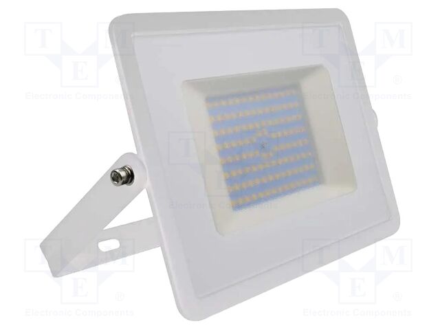 Lamp: LED flood light; 100W; 230VAC; neutral white; 100°; 4000K