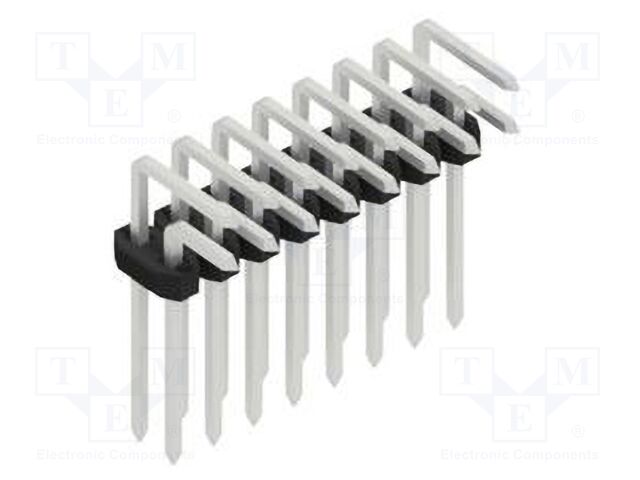 Connector: pin strips; pin header; male; PIN: 16; 2mm; THT; 2x8; 100V