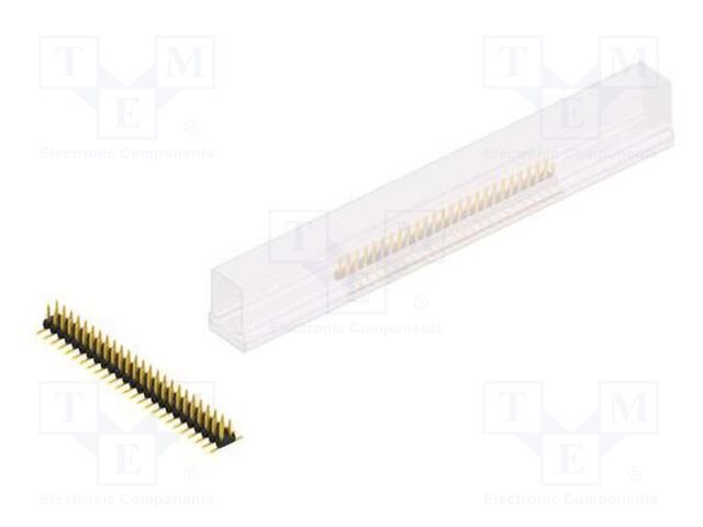 Connector: pin strips; pin header; male; PIN: 50; 2mm; SMT; 2x25