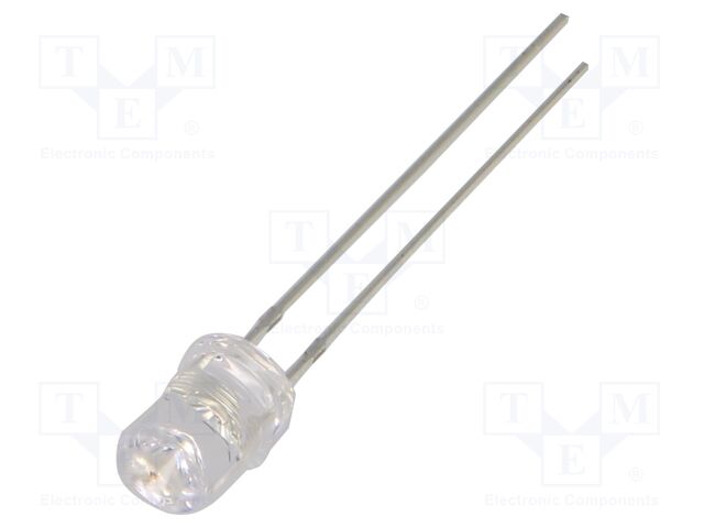 LED; yellow; 5mm; 330÷500mcd; 120°; Front: recessed; 12÷15VDC