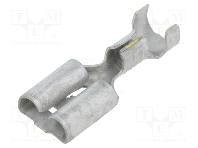 Terminal: flat; 6.3mm; 0.8mm; female; 1÷2.5mm2; crimped; for cable