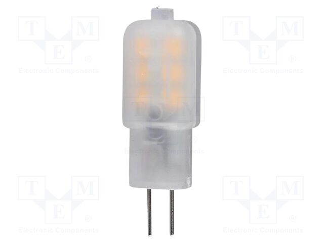 LED lamp; neutral white; G4; 12VDC; 12VAC; 100lm; 1.1W; 300°; 4000K