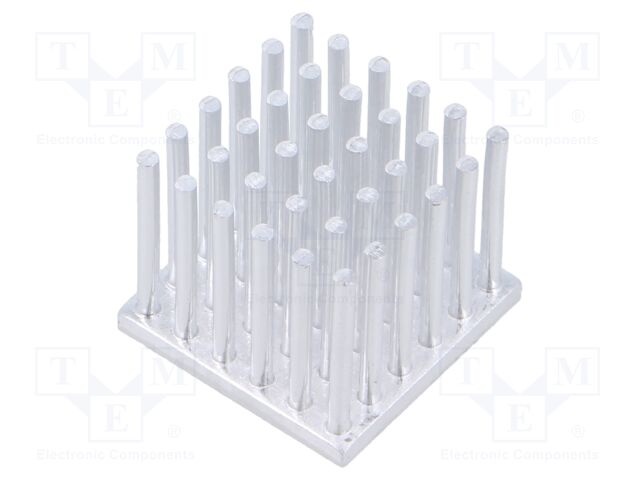 Heatsink: extruded; grilled; natural; L: 22mm; W: 22mm; H: 18.5mm