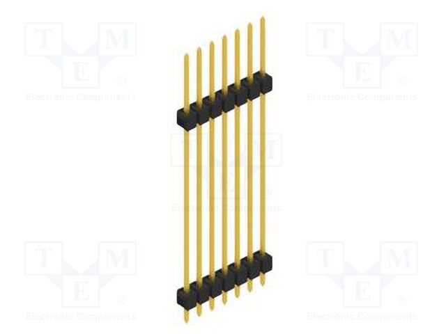 Connector: pin strips; pin header; male; PIN: 7; 2.54mm; THT; 1x7