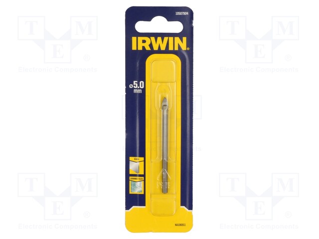 Drill bit; Ø: 5mm; for tile,for glass,porcelain