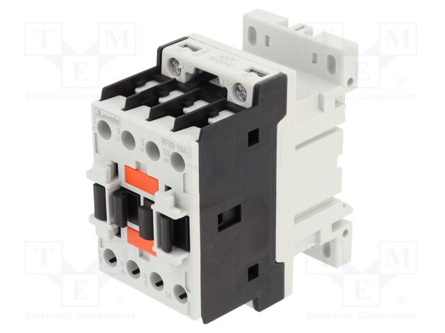 Contactor: 3-pole; NO x3; Auxiliary contacts: NO; 400VAC; 9A; BF