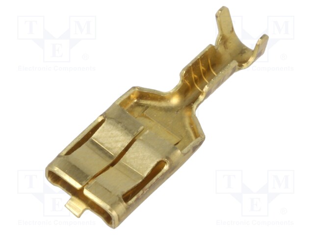 Terminal: flat; 6.3mm; 0.8mm; female; 0.3÷1mm2; crimped; for cable