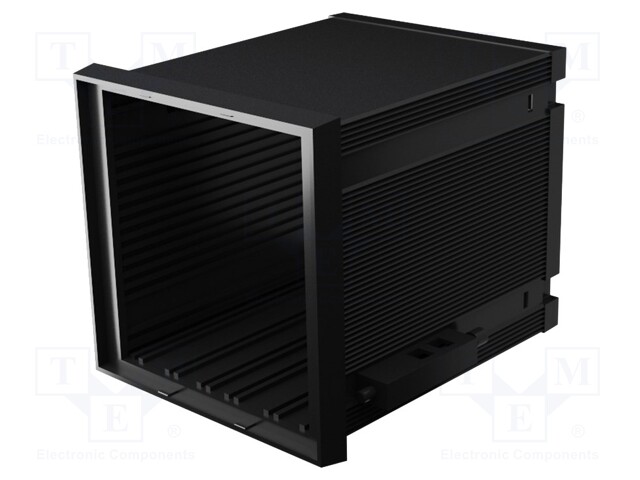 Enclosure: panel; X: 96mm; Y: 96mm; Z: 100mm; ABS + PC,PPO; black