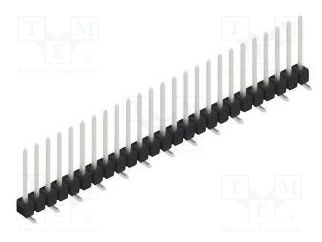 Connector: pin strips; pin header; male; PIN: 25; 2.54mm; SMT; 1x25