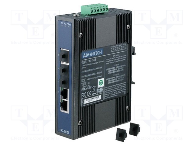 Industrial module: switch Ethernet; unmanaged; 12÷48VDC; RJ45