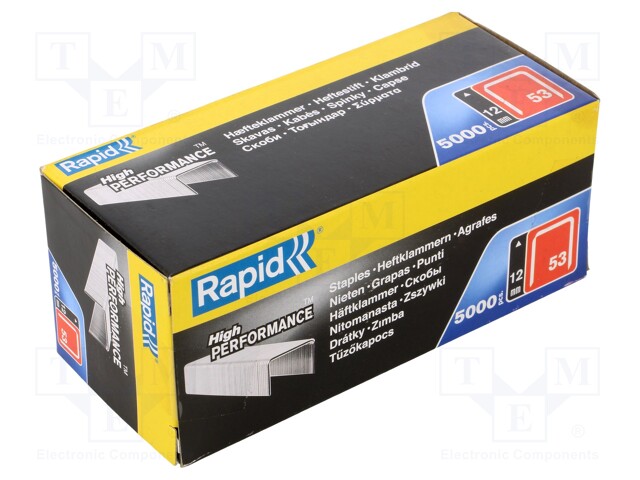 Staples; 12mm; 5000pcs; TYP 53