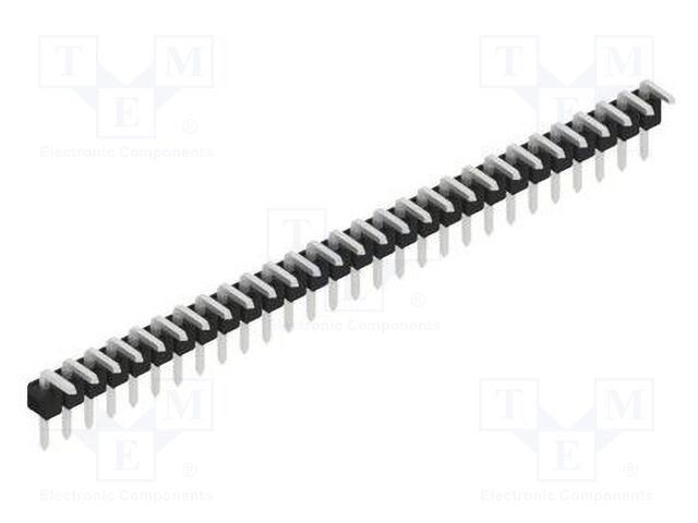 Connector: pin strips; pin header; male; PIN: 28; 2.54mm; THT; 1x28