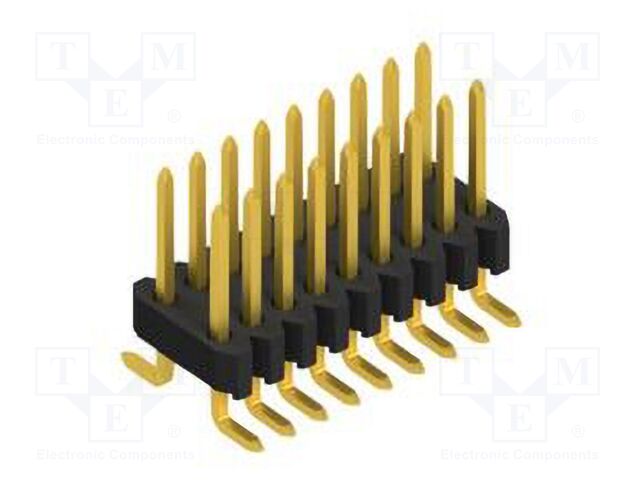 Connector: pin strips; pin header; male; PIN: 18; 1.27mm; SMT; 2x9