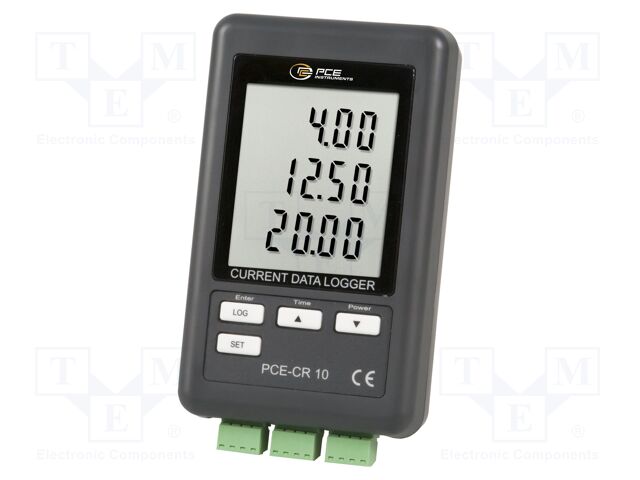 Data logger; DC current; Display: LCD; 132x32x80mm; Temp: max.50°C