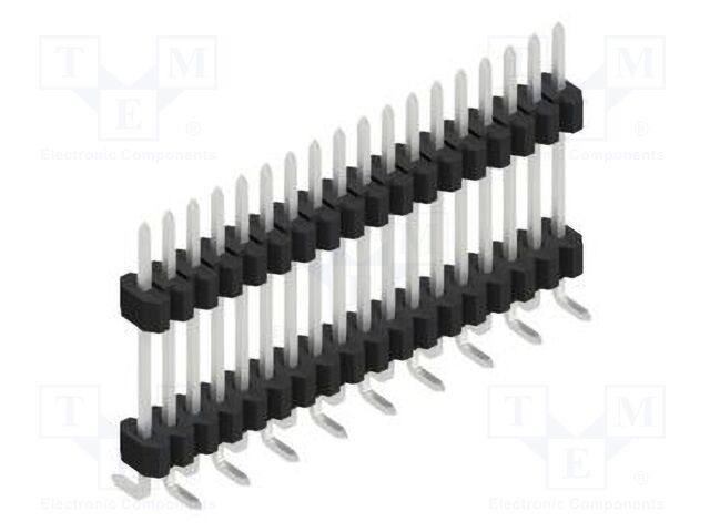 Connector: pin strips; pin header; male; PIN: 18; 1.27mm; SMT; 1x18