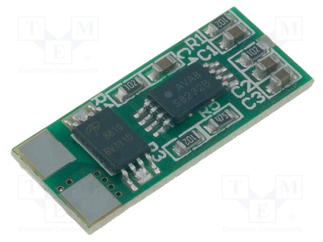 PCB protection; Li-Ion; 19.1x8x2mm; 3A; 7.4VDC