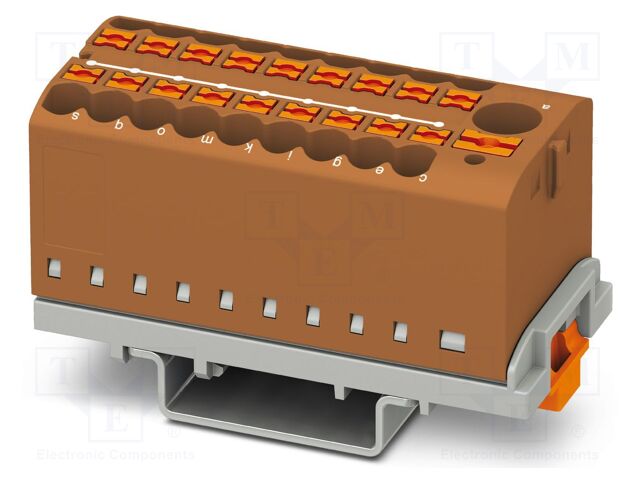 Splice terminal: rail; 24A; 690V; push-in; PA; 0.14÷4mm2; W: 28.6mm