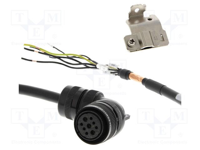 Cable: servo drive; 1S; Standard: Omron; brake,power; 3m