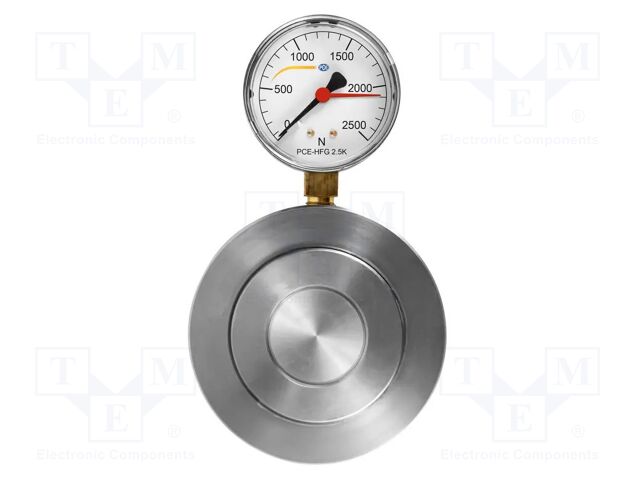Meter: force; analogue; 0÷2,5kN; Resol: 100N; 1.95%; Unit: N; M6 x2