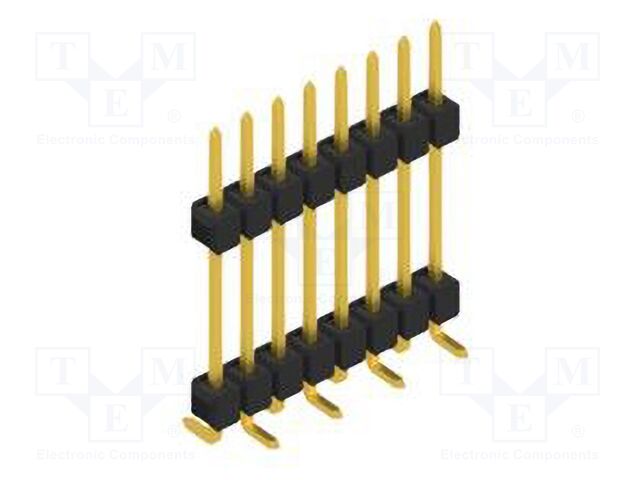 Connector: pin strips; pin header; male; PIN: 8; 2.54mm; SMT; 1x8