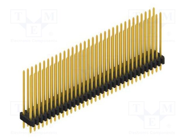 Connector: pin strips; pin header; male; PIN: 66; 1.27mm; THT; 2x33
