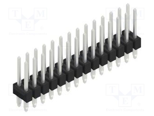 Connector: pin strips; pin header; male; PIN: 28; 2.54mm; THT; 2x14