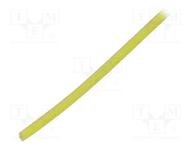 Insulating tube; yellow; -30÷155°C; Øint: 1mm; L: 10m; 3kV/mm