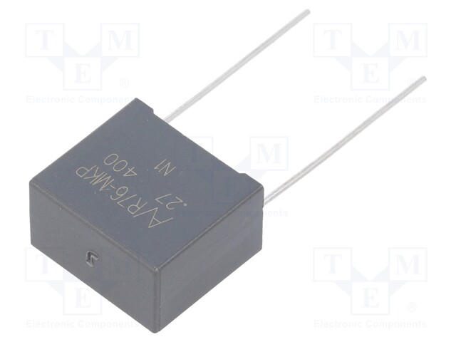 Capacitor: polypropylene; 0.27uF; ESR: 5.895mΩ; THT; ±5%; -55÷110°C