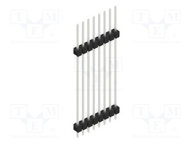 Connector: pin strips; pin header; male; PIN: 8; 2.54mm; THT; 1x8