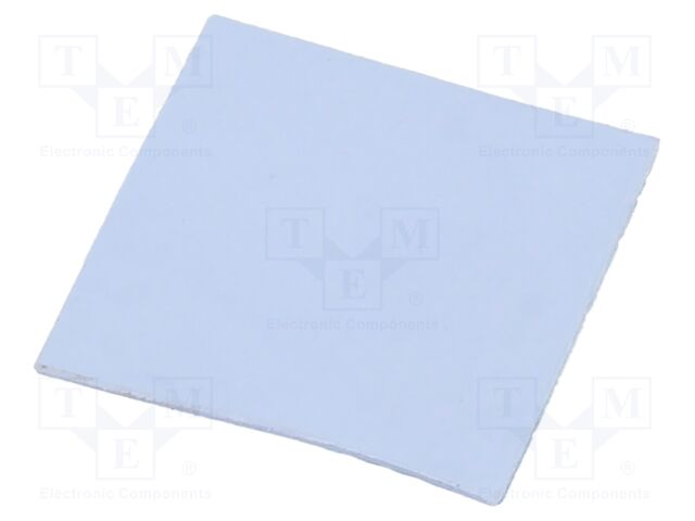 Tape: heat transfer; W: 30mm; L: 30mm; Thk: 3mm; 3.6W/mK; blue; 10kV