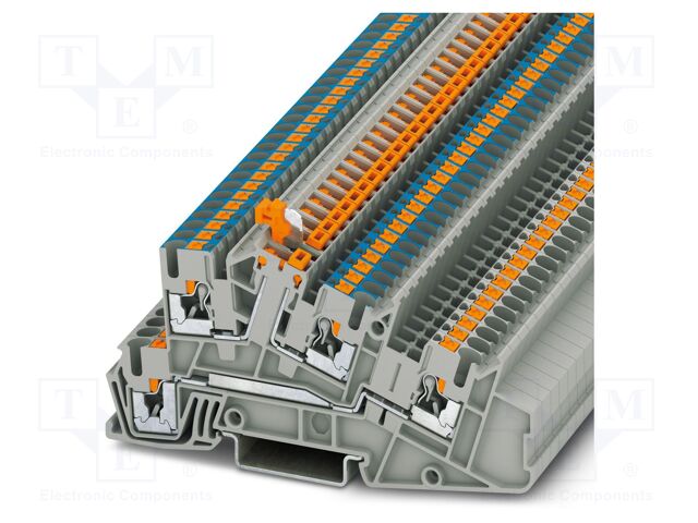 Splice terminal: rail; 24A; 400V; push-in; PA; 0.14÷4mm2; W: 5.2mm