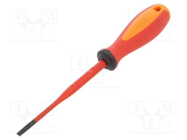Screwdriver; slim; insulated; slot; 1kVAC