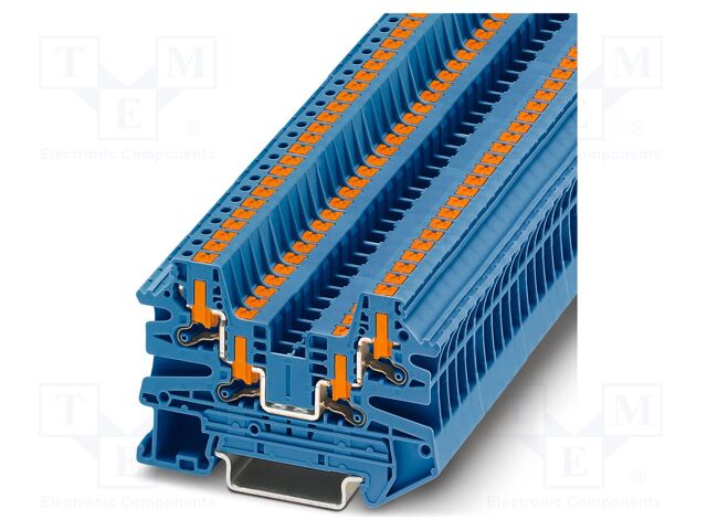 Splice terminal: rail; PTV; 24A; 800V; push-in; PA; L: 45.7mm
