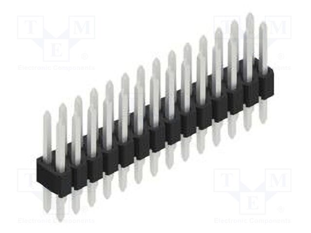 Connector: pin strips; pin header; male; PIN: 28; 1.27mm; THT; 2x14