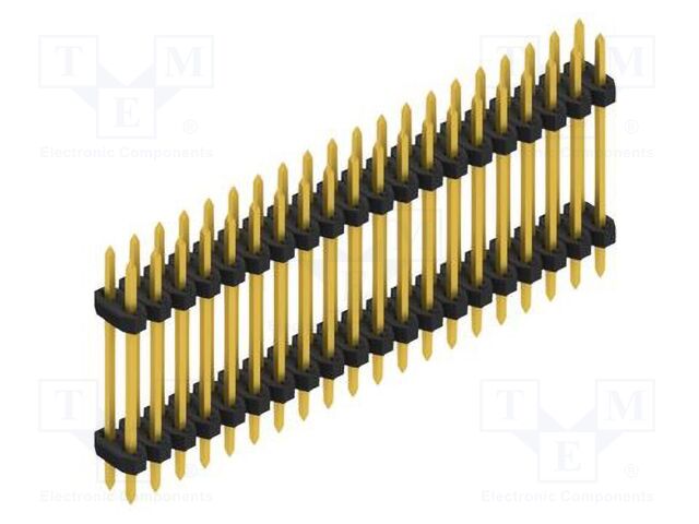 Connector: pin strips; pin header; male; PIN: 40; 2mm; THT; 2x20