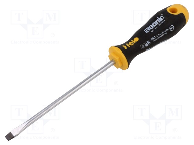 Screwdriver; slot; 5,5x1,0mm; ERGONIC®