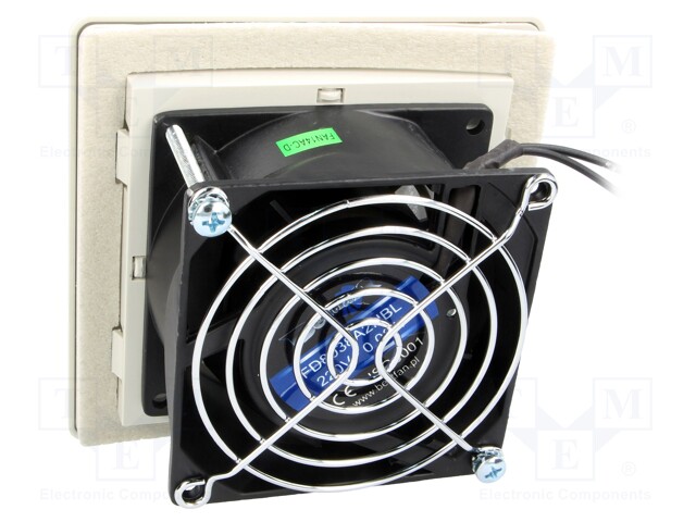 Fan: AC; axial; 230VAC; 120x120x38mm; 110m3/h; 43dBA; ball bearing