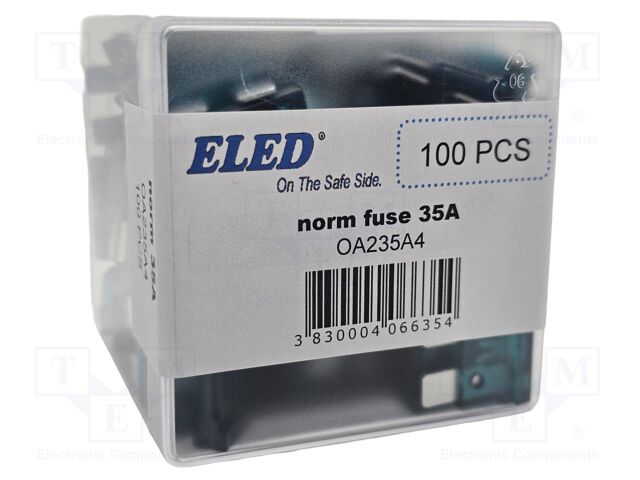 Fuse: fuse; 35A; 32VDC; automotive; 19.2mm; 19.2x5.2x19.2mm